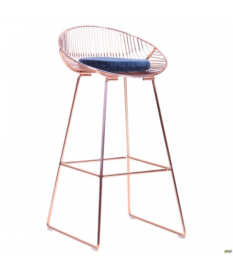 Барный стул Chik, rose gold, royal blue Барный стул Chik, rose gold, royal blue