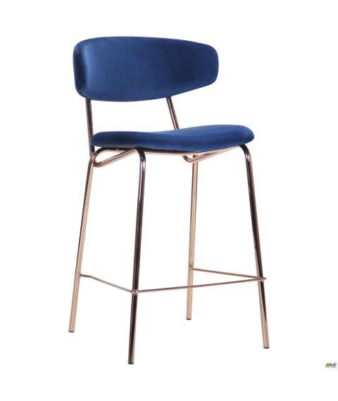 Стул Alphabet C gold/royal blue