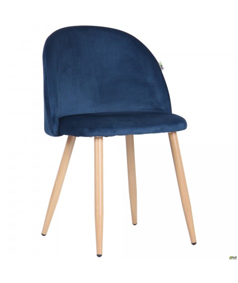 Стул обеденный Sherry beech/blue velvet Стул обеденный Sherry beech/blue velvet