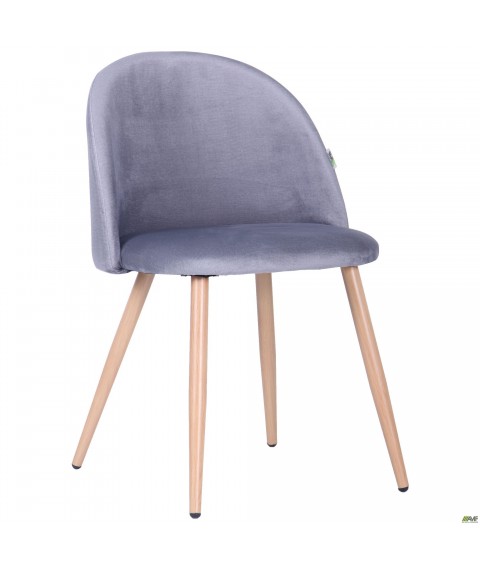 Стул обеденный Sherry beech/dark grey velvet