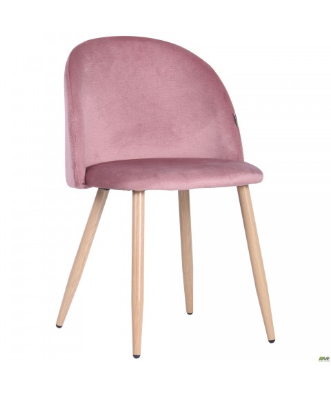 Стул обеденный Sherry beech/pink velvet