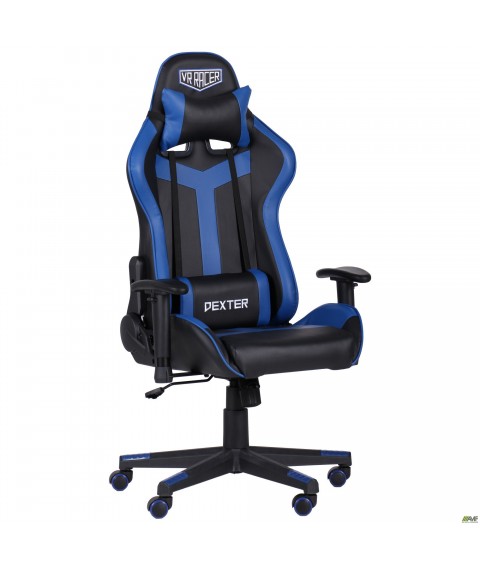 Кресло VR Racer Dexter Slag черный/синий