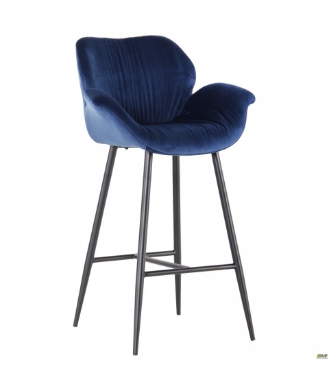 Стул барный Alphabet N black/royal blue