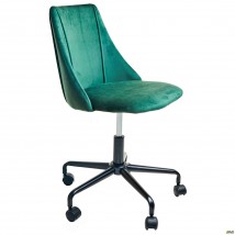 Кресло Cian черный/велюр т.зеленый