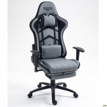 Кресло VR Racer Textile Craft серый/черный