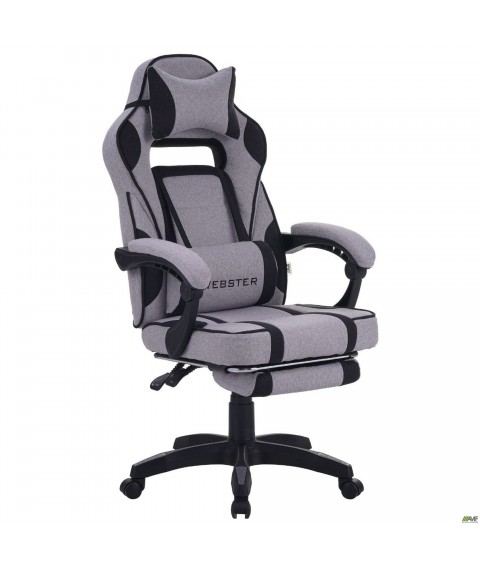 Кресло геймерское VR Racer Textile Webster Cерый/черный
