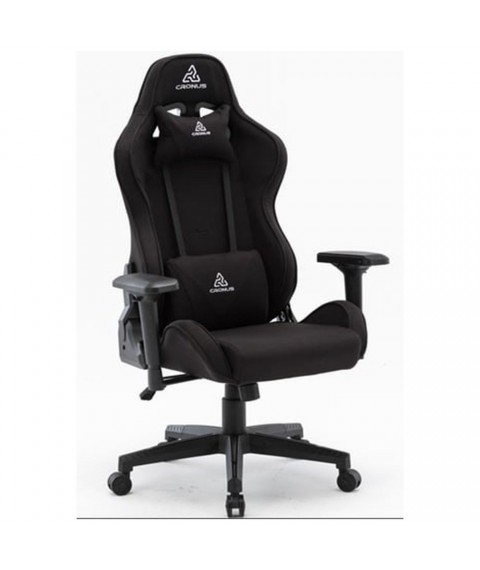 Кресло VR Racer Textile Maximus ткань черная/черный