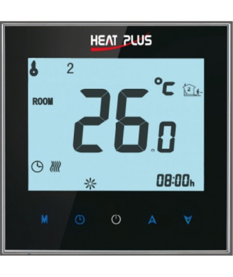 Thermoregulator HEAT PLUS iTeo4 black (programmable touch)