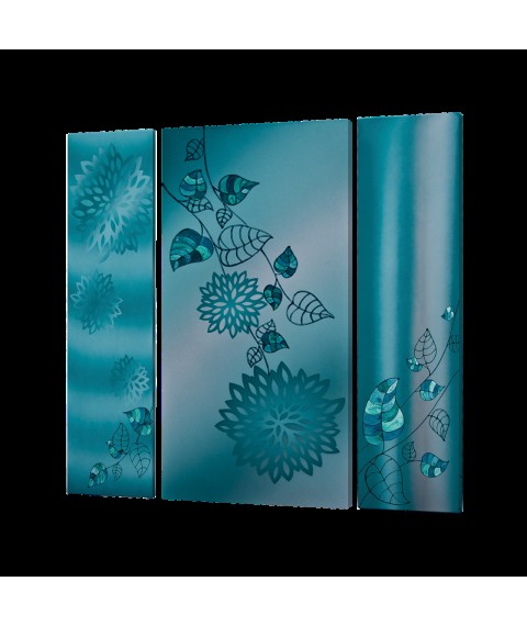 Metal ceramic design heater UDEN-S "Atlantis" (triptych)