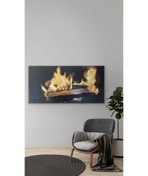 Metal ceramic design heater UDEN-700 "Fire"