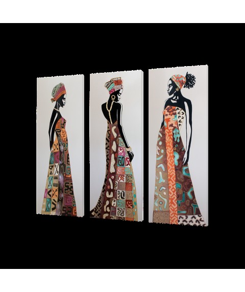Metal ceramic design heater UDEN-S "Grace" (triptych)