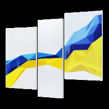 Metal ceramic design heater UDEN-S "Ukraine" (triptych)