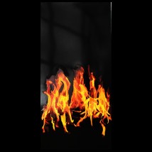 Metal ceramic design heater UDEN-700 "Flame"