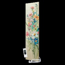 Metal ceramic design heater UDEN-300 "Field flowers" "universal" with remote control