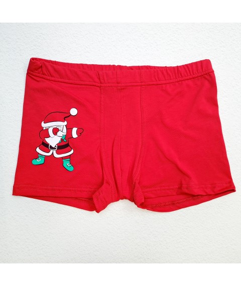 Merry Santa Dexter`s Red cotton boxer briefs d4001-2 L (d4001-2)