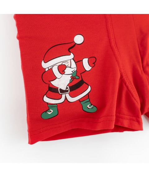 Boxers for boys red Christmas Dexter`s Red d4002-2 98 cm (d4002-2)