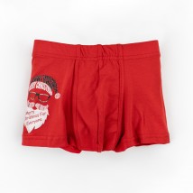 Трусы-боксеры для мальчика с принтом Santa Merry Christmas  Dexter`s  Красный d4002-2-4  110 см (d4002-2-4)