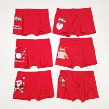 Boxers for boys red Christmas Dexter`s Red d4002-2 98 cm (d4002-2)