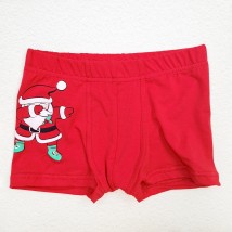 Boxers for boys red Christmas Dexter`s Red d4002-2 98 cm (d4002-2)