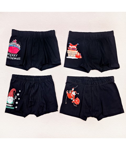 Black underpants for boys Christmas Dexter`s Black d4002-1 134 cm (d4002-1)