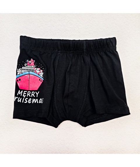 Black underpants for boys Christmas Dexter`s Black d4002-1 134 cm (d4002-1)