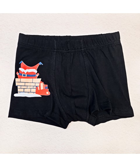 Black underpants for boys Christmas Dexter`s Black d4002-1 134 cm (d4002-1)