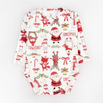 Боди лодочка футер Santa  Dexter`s  Белый d304нг-нв-б  80 см (d304нг-нв-б)