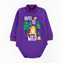 Wood Dexter`s high-necked children's bodysuit Purple 339 86 cm (d339ls-f)