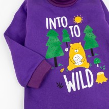 Wood Dexter`s high-necked children's bodysuit Purple 339 86 cm (d339ls-f)