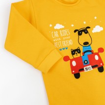 Children's bodysuit in large sizes with Best Friends Dexter`s fur Yellow-hot 339 80 cm (d339kp-or)