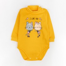 Bodysuit with a high neck I love you Dexter`s Yellow-hot 339 98 cm (d339alv-or)