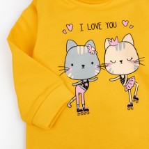Bodysuit with a high neck I love you Dexter`s Yellow-hot 339 98 cm (d339alv-or)