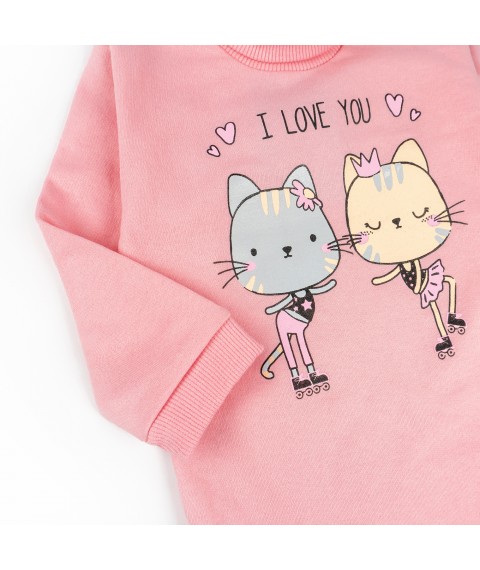 Боді з начосом на рік і старше з принтом I love You  Dexter`s  Рожевий d339алв-рв  80 см (d339алв-рв)