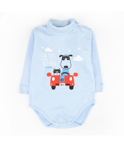 Боди футерный с высоким горлом Best Friends  Dexter`s  Голубой d339кп-гб  86 см (d339кп-гб)