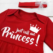 Боді-плаття Call me Princess з пов'язкою  Malena  Червоний 330  86 см (330-1)