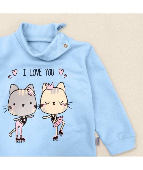 Nacho body for one year and older with I love You Dexter`s print Blue 339 86 cm (d339alv-gb)