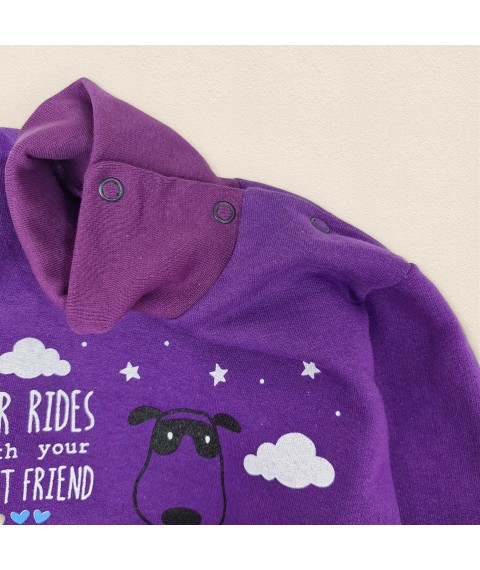 Дитячий боді з начесом та високою горловиною Best Friends  Dexter`s  Фіолетовий d339кп-ф  98 см (d339кп-ф)