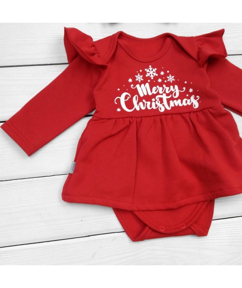 Merry Christmas Dexter`s bodysuit with wings and headband Red 373 86 cm (d373кр-нгтг)