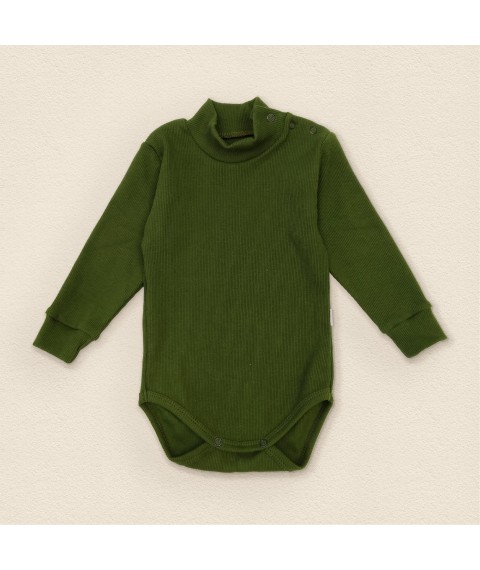 Khaki Dexter`s Khaki long-sleeved bodysuit made of scar tissue 18-62 92 cm (d18-62-6)