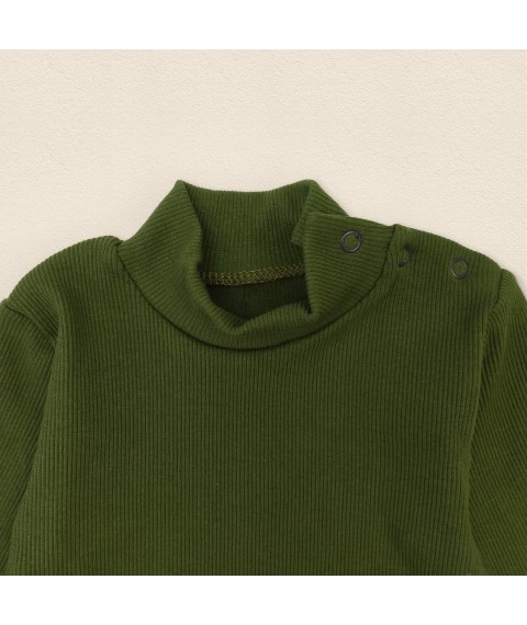 Khaki Dexter`s Khaki long-sleeved bodysuit made of scar tissue 18-62 92 cm (d18-62-6)
