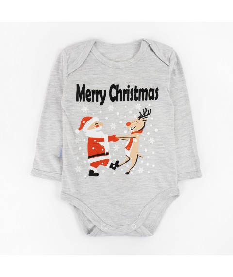 Merry Christmas Dexter`s Cooler children's bodysuit Gray d104cm-wed 68 cm (d104cm-wed)