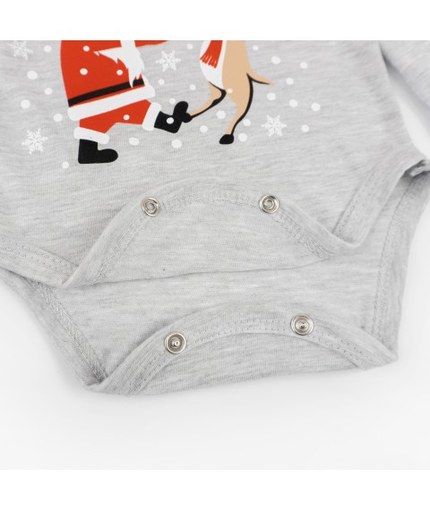 Merry Christmas Dexter`s Cooler children's bodysuit Gray d104cm-wed 68 cm (d104cm-wed)
