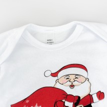 Боди детский с длинным рукавом кулир Christmas vibe  Dexter`s  Білий d104-78  86 см (d104-78)