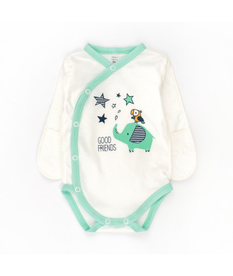 Eli Dexter`s summer bodysuit White; Green 105 56 cm (d105sl-zl)