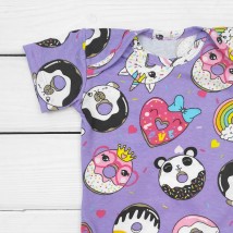 Боди-лодочка с коротким рукавом для ребенка Crazy Donuts  Dexter`s  Фиолетовый d104-1пч-ф  74 см (d104-1пч-ф)