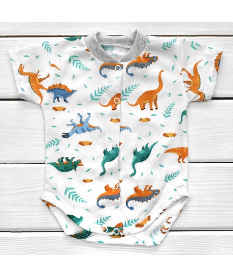 Dexter`s dinosaurs bodysuit with medium fastening Multicolored 105 62 cm (d105dn-b)