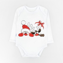 Festive Santa Dexter`s children's bodysuit White d104snt-b 74 cm (d104snt-b)