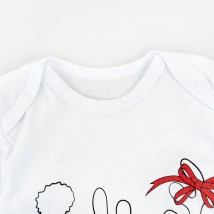 Festive Santa Dexter`s children's bodysuit White d104snt-b 74 cm (d104snt-b)