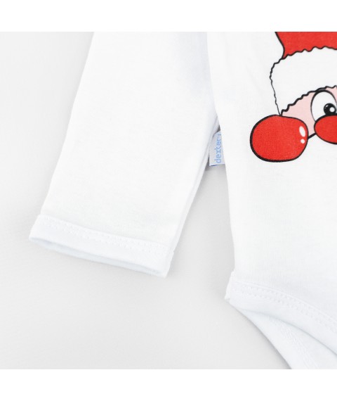 Боді дитячий кулір Festive Santa  Dexter`s  Білий d104снт-б  74 см (d104снт-б)