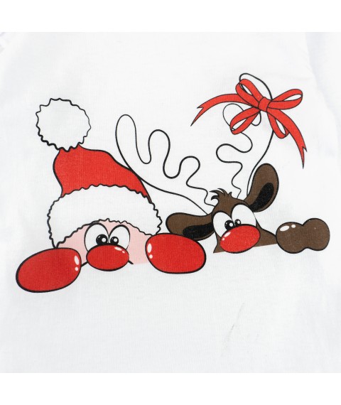 Боді дитячий кулір Festive Santa  Dexter`s  Білий d104снт-б  74 см (d104снт-б)